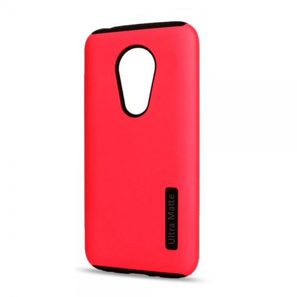 Motorola Moto G7 Power Ultra MATTE Armor Hybrid Case (Hot Pink)